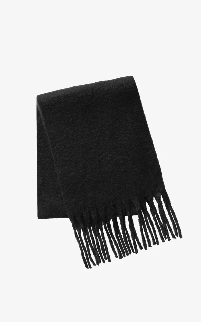 SOIA&KYO BEV - Faux Mohair Solid Scarf With Fringed Edge - Boutique Bubbles