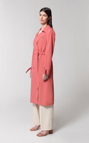 SOIA&KYO BLAIRE - Semi - Fitted Double - Breasted Trench With Shoulder Tabs - Boutique Bubbles