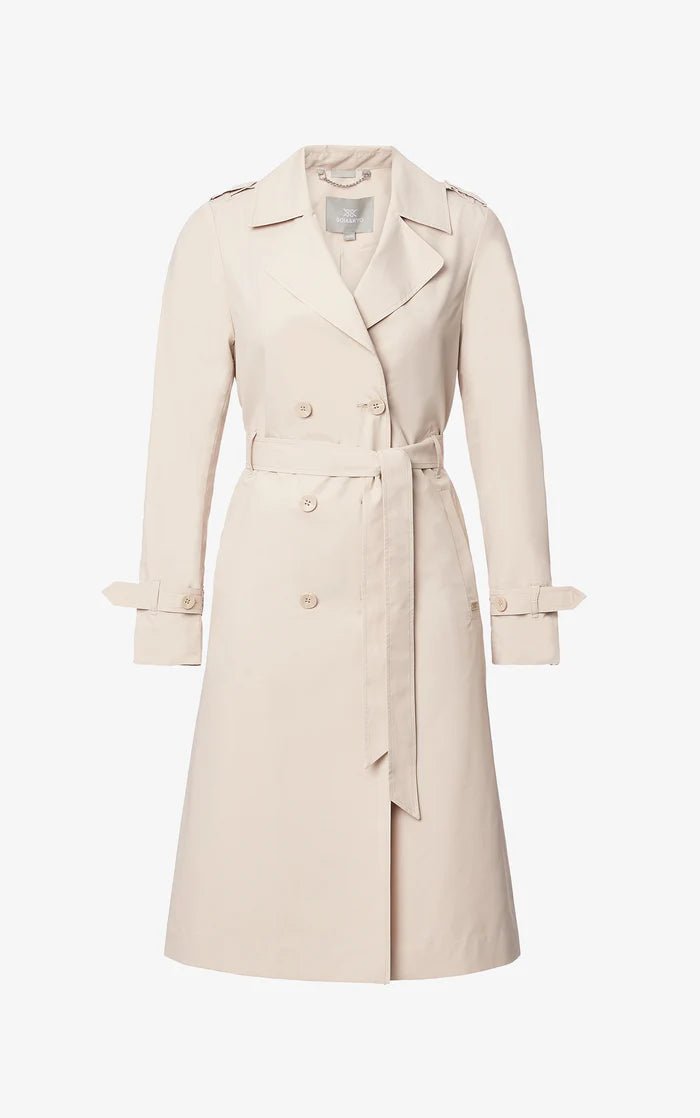 SOIA&KYO BLAIRE - Semi-Fitted Double-Breasted Trench With Shoulder Tabs - Boutique Bubbles