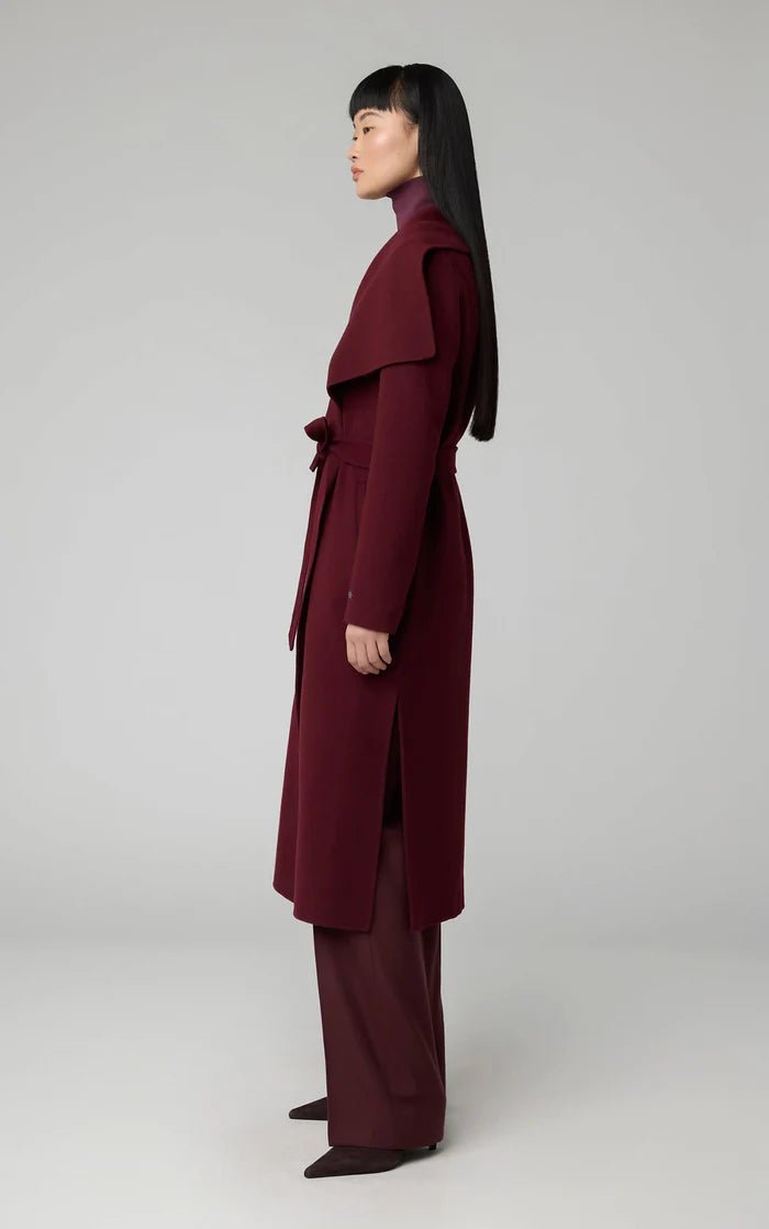 SOIA&KYO BRITTA - Straight - Fit Double Face Wool Coat With Belt - Boutique Bubbles