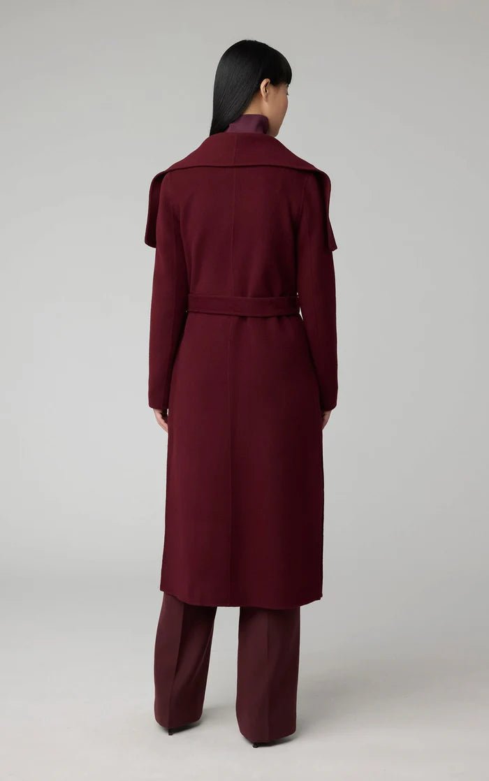 SOIA&KYO BRITTA - Straight - Fit Double Face Wool Coat With Belt - Boutique Bubbles