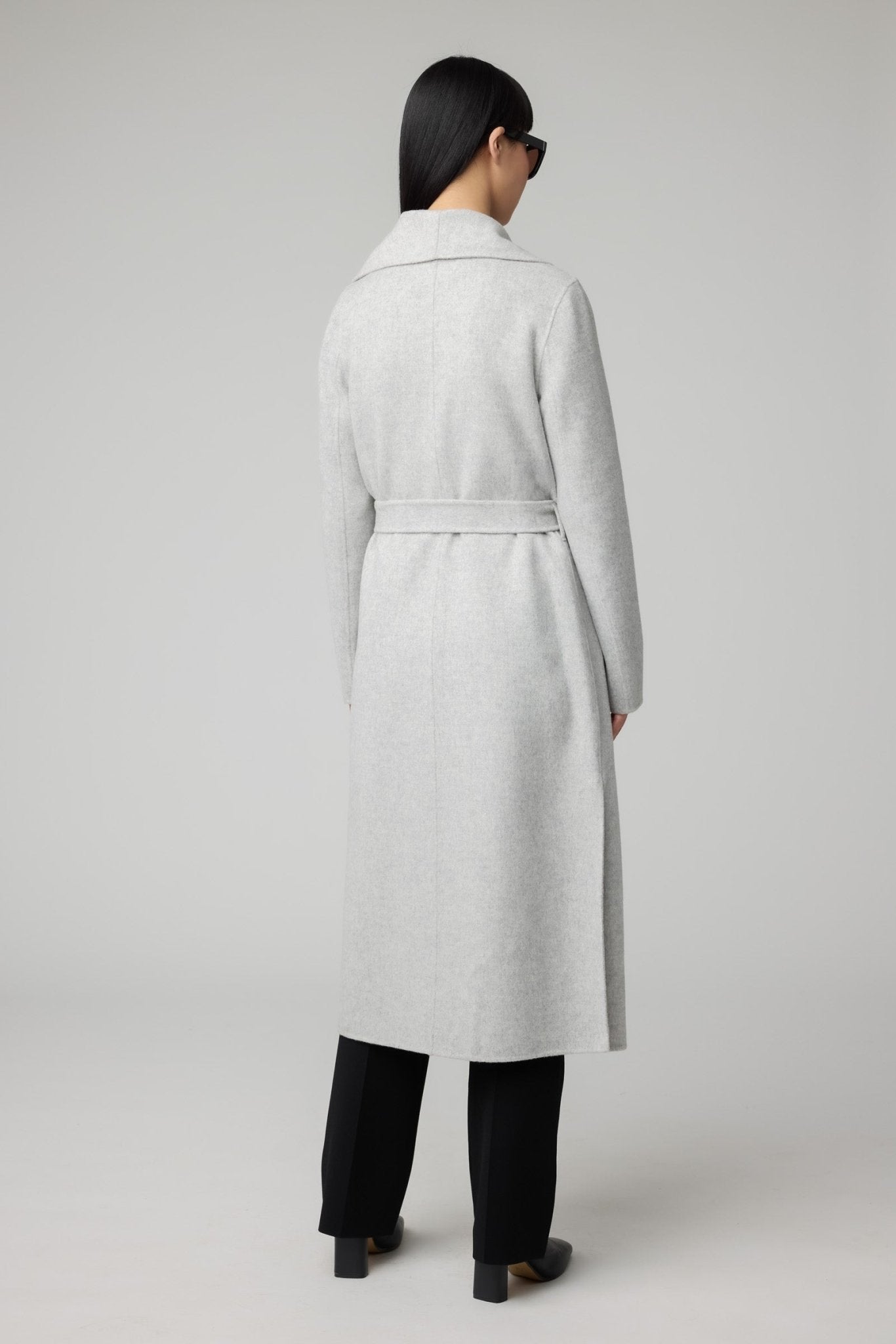 SOIA&KYO BRITTA - Straight - Fit Double Face Wool Coat With Belt - Boutique Bubbles