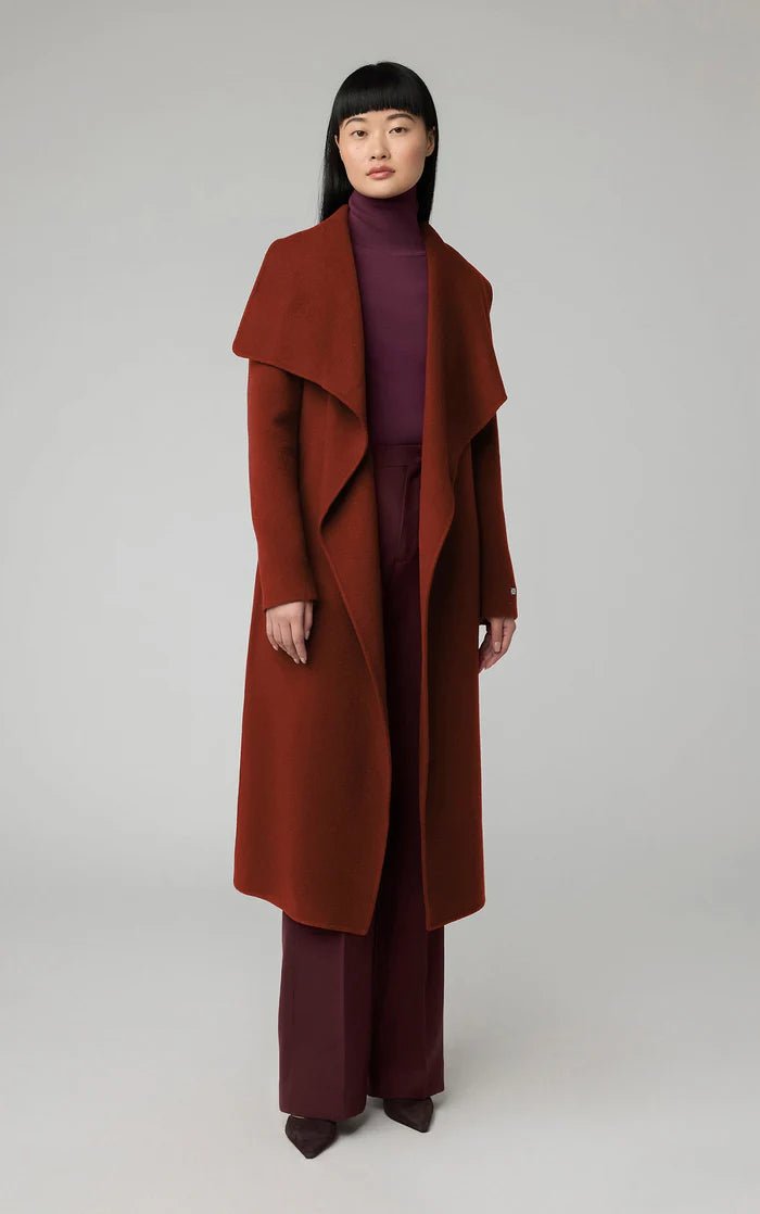 SOIA&KYO BRITTA - Straight - Fit Double Face Wool Coat With Belt - Boutique Bubbles