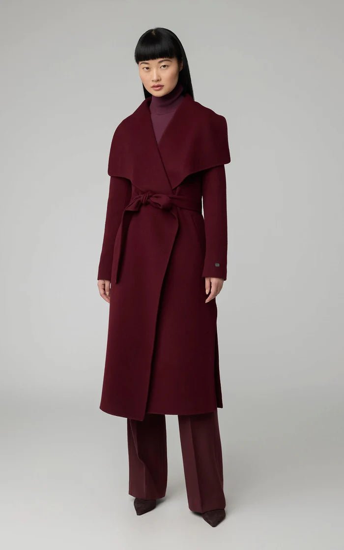 SOIA&KYO BRITTA - Straight - Fit Double Face Wool Coat With Belt - Boutique Bubbles