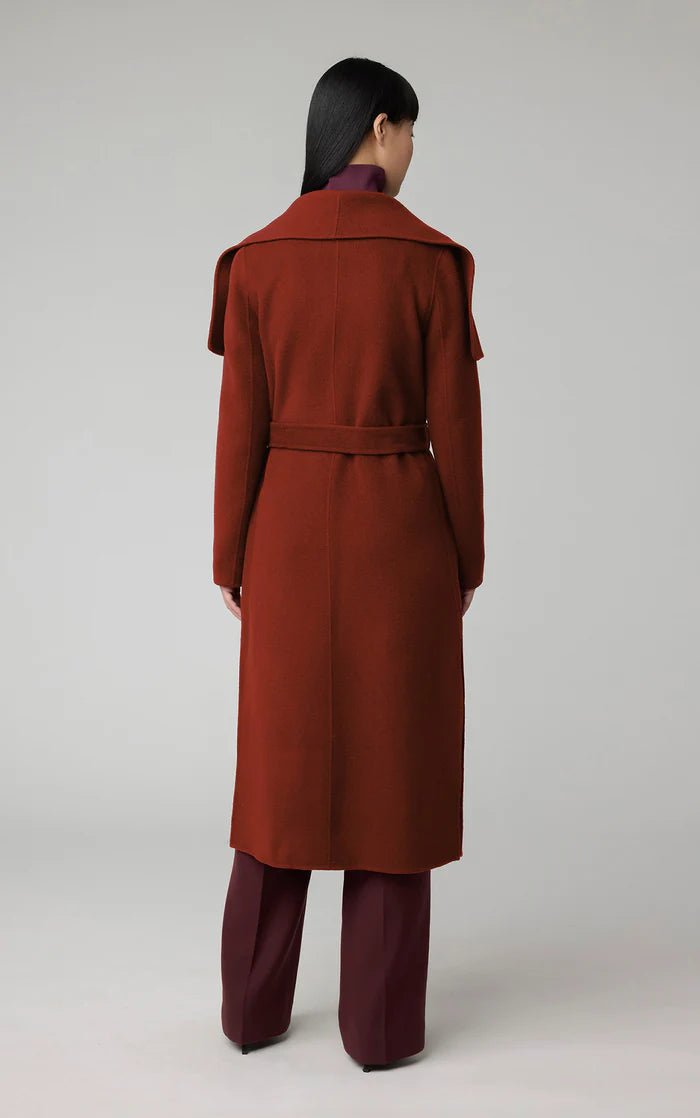 SOIA&KYO BRITTA - Straight - Fit Double Face Wool Coat With Belt - Boutique Bubbles