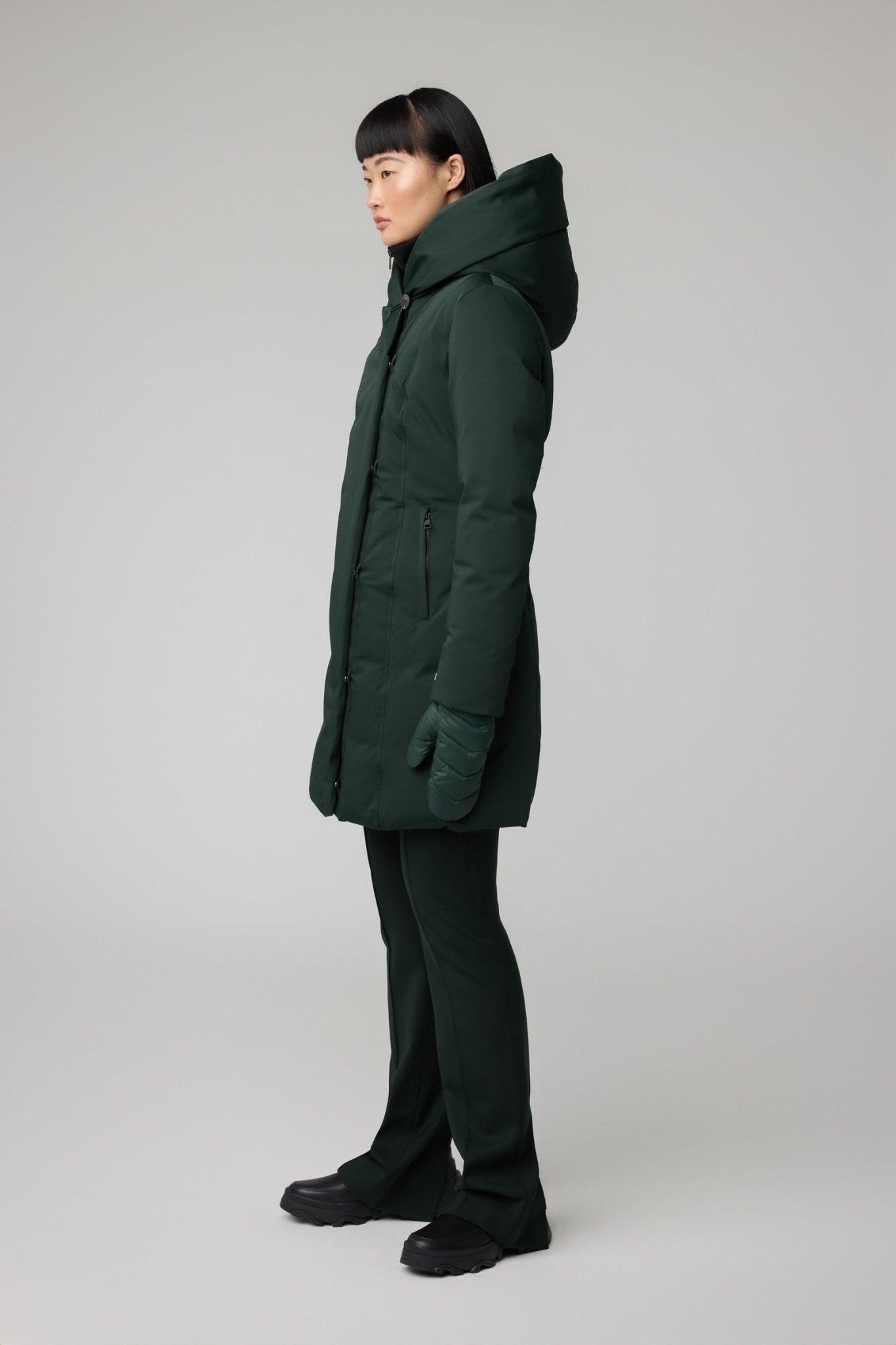 SOIA&KYO CAMELIA - C - Slim - fit classic down coat with large hood - Boutique Bubbles