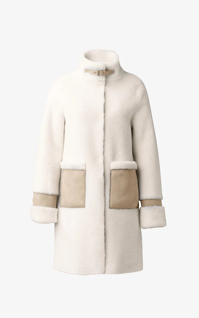 SOIA&KYO FIALA - Straight - Fit Luxe Faux Sherpa Coat - Boutique Bubbles