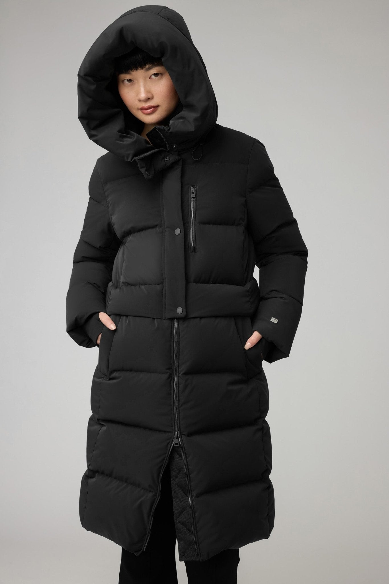 SOIA&KYO GABRIELLE - R - Straight - Fit Novo Down Coat With Hood - Boutique Bubbles