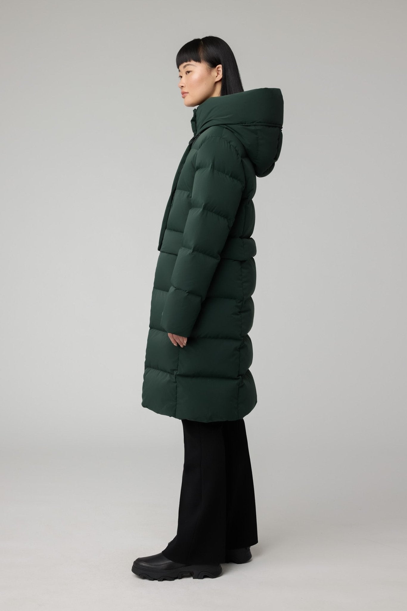 SOIA&KYO GABRIELLE - R - Straight - Fit Novo Down Coat With Hood - Boutique Bubbles