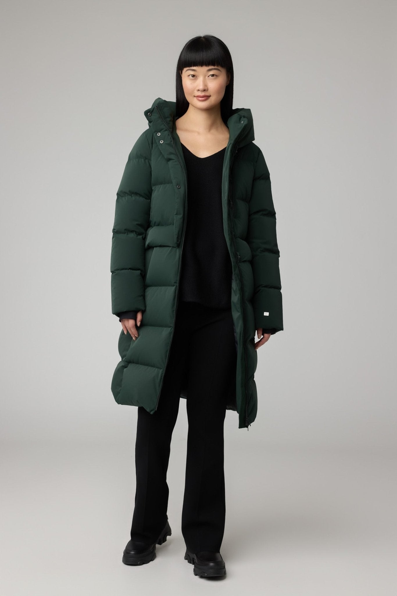 SOIA&KYO GABRIELLE - R - Straight - Fit Novo Down Coat With Hood - Boutique Bubbles