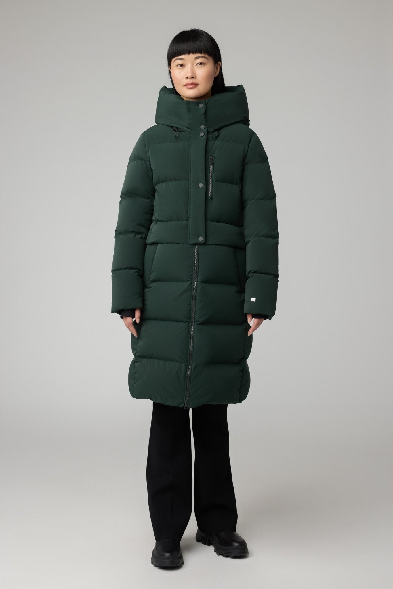 SOIA&KYO GABRIELLE - R - Straight - Fit Novo Down Coat With Hood - Boutique Bubbles