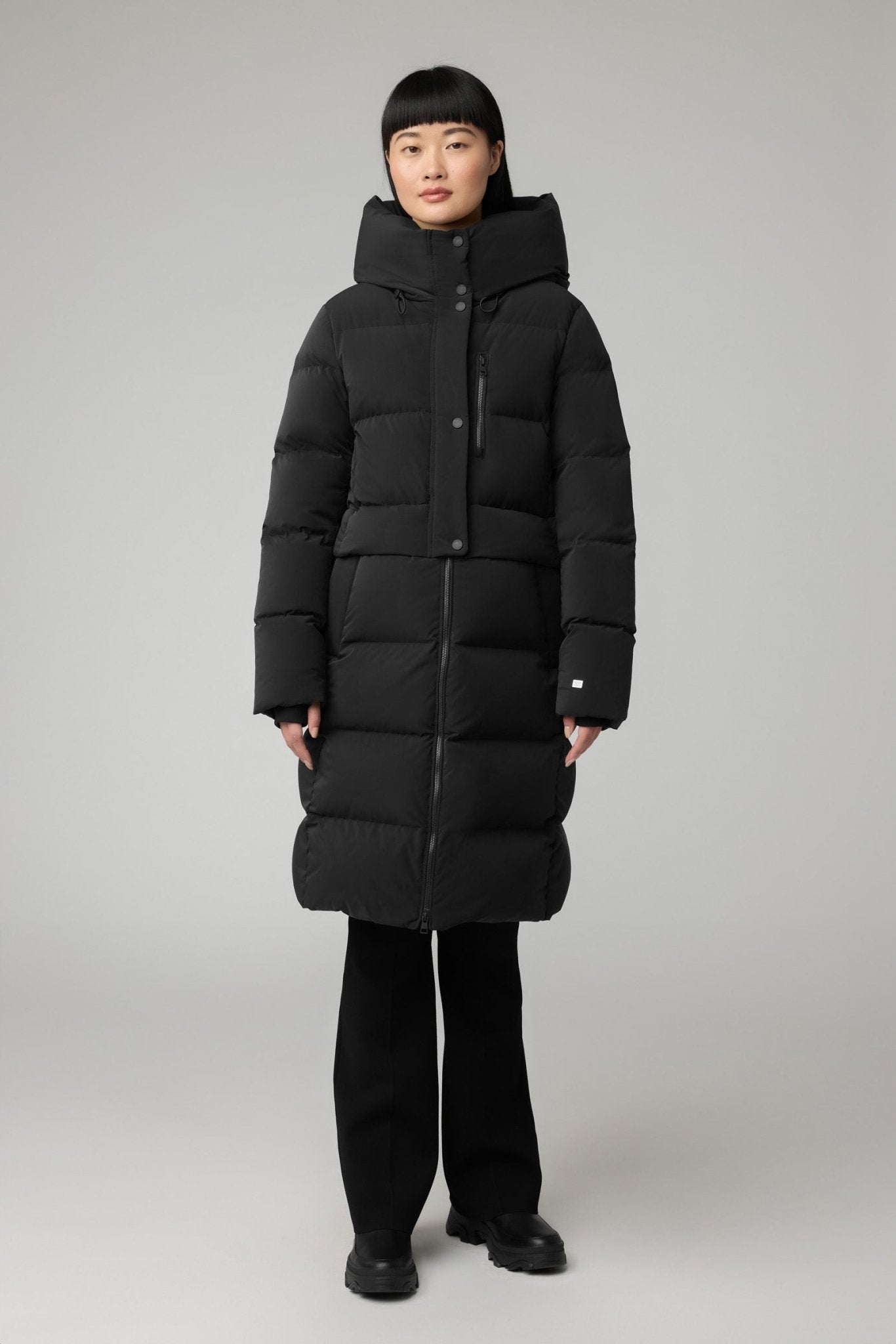 SOIA&KYO GABRIELLE - R - Straight - Fit Novo Down Coat With Hood - Boutique Bubbles