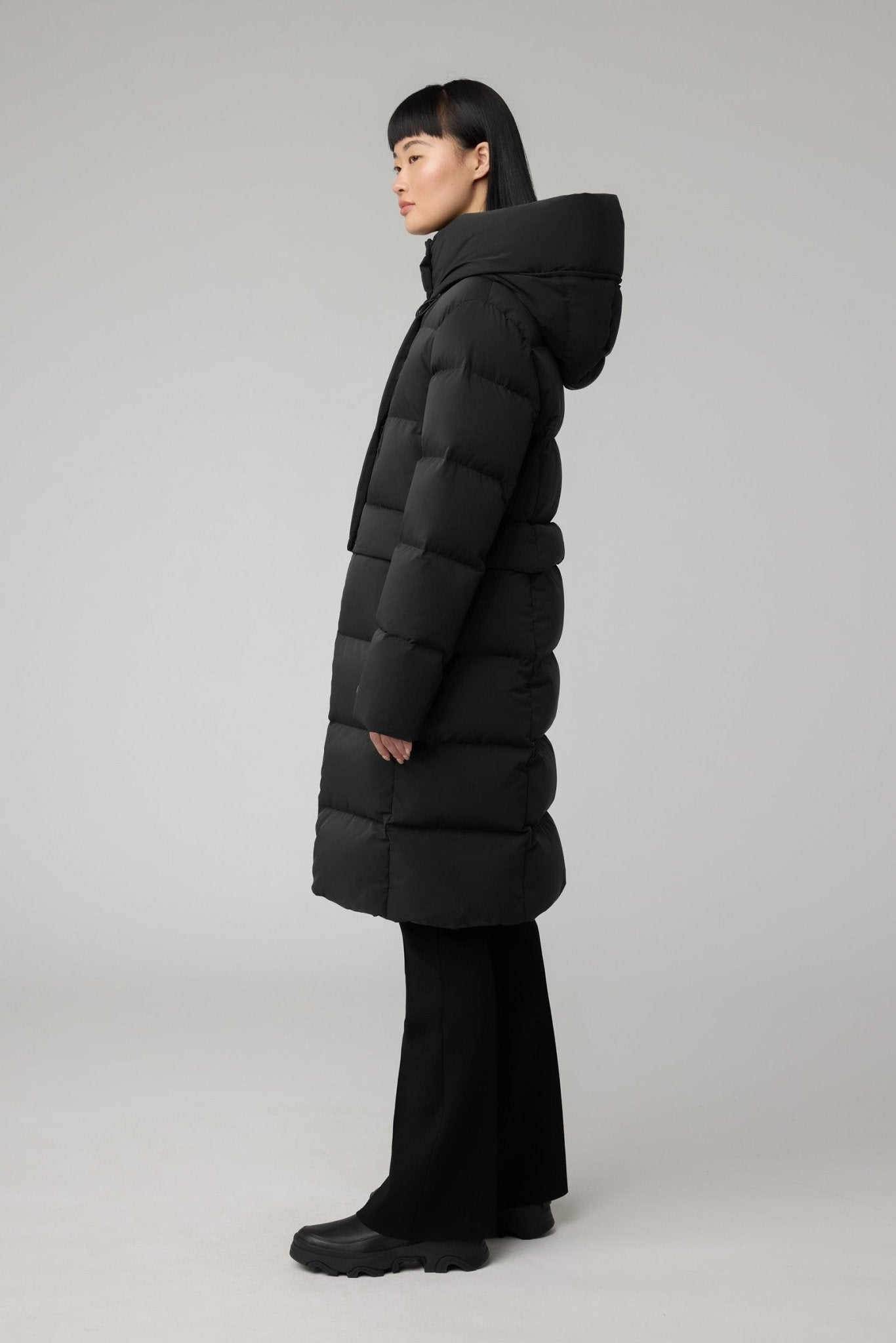 SOIA&KYO GABRIELLE - R - Straight - Fit Novo Down Coat With Hood - Boutique Bubbles