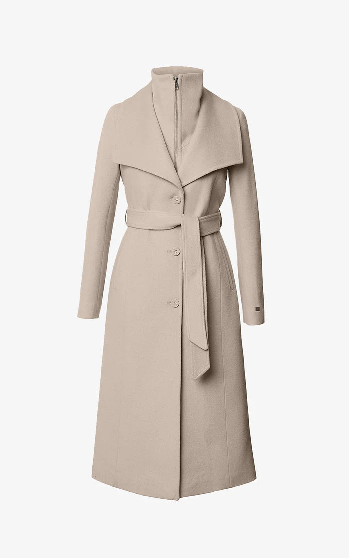 SOIA&KYO ILANA - Slim - Fit Classic Wool Coat With Bib Collar - Boutique Bubbles