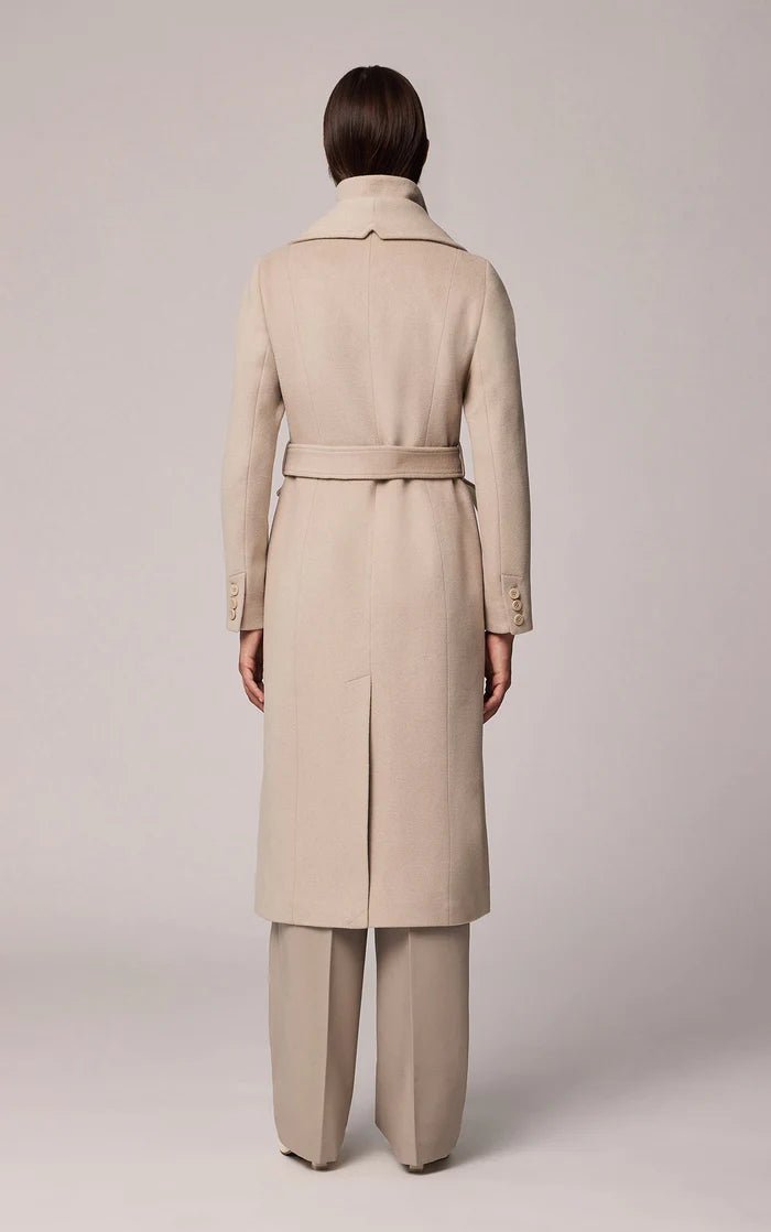 SOIA&KYO ILANA - Slim - Fit Classic Wool Coat With Bib Collar - Boutique Bubbles