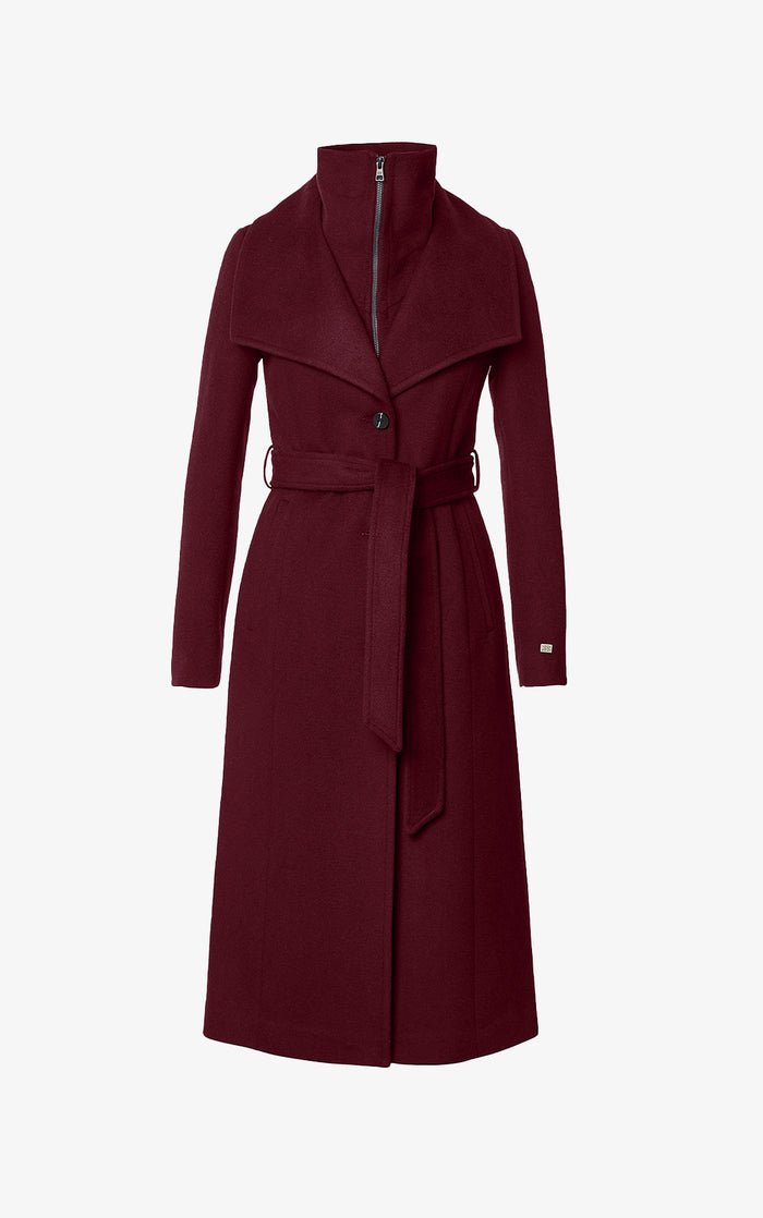 SOIA&KYO ILANA - Slim - Fit Classic Wool Coat With Bib Collar - Boutique Bubbles