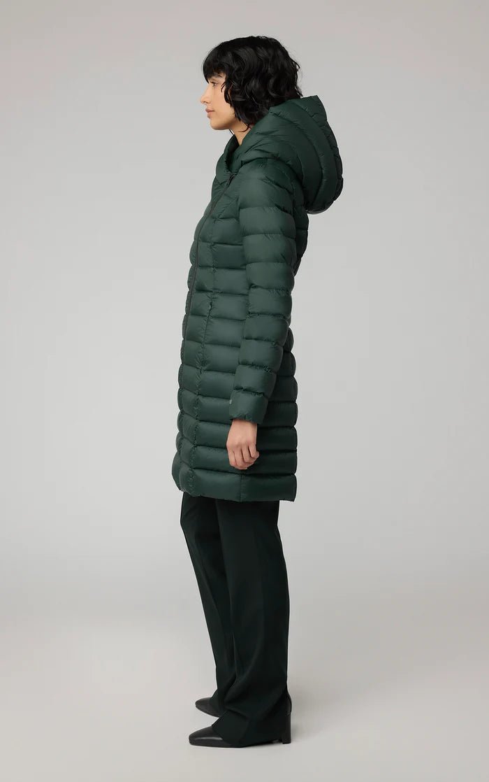 SOIA&KYO KARELLE - TD - Sustainable Slim - Fit Lightweight Down Coat With Hood - Boutique Bubbles