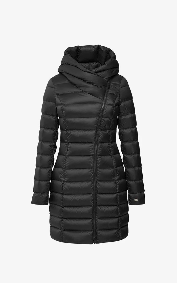 SOIA&KYO KARELLE - TD - Sustainable Slim - Fit Lightweight Down Coat With Hood - Boutique Bubbles