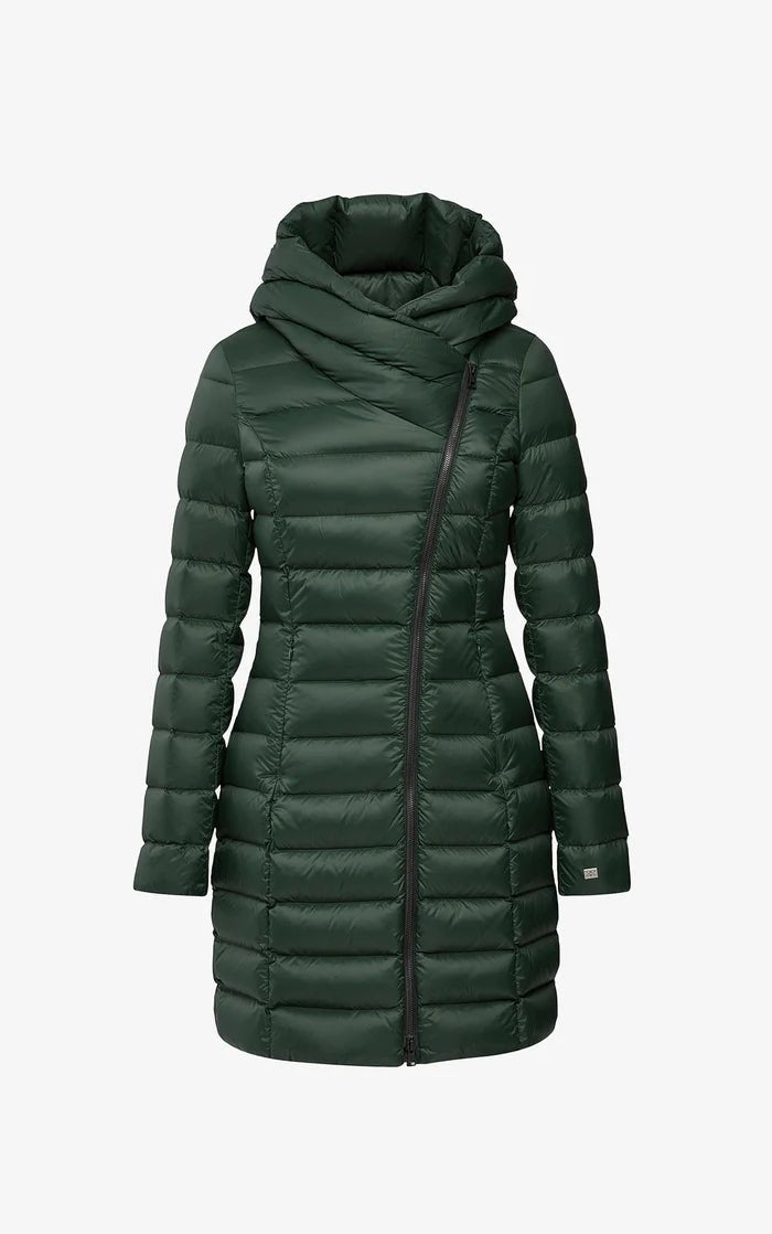 SOIA&KYO KARELLE - TD - Sustainable Slim - Fit Lightweight Down Coat With Hood - Boutique Bubbles