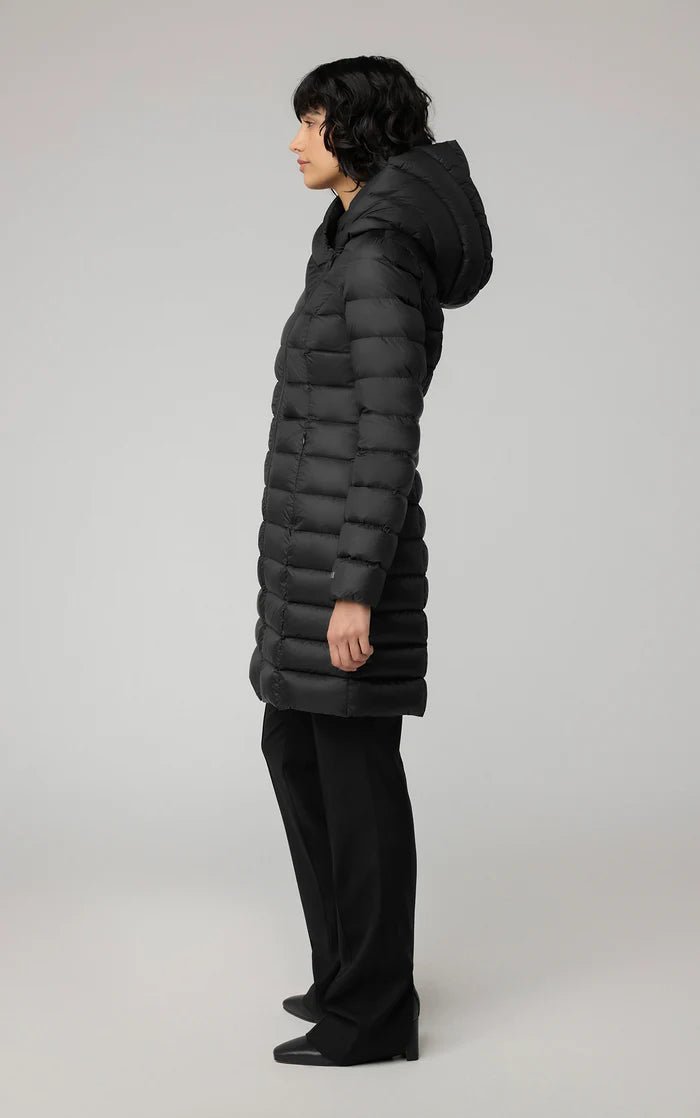 SOIA&KYO KARELLE - TD - Sustainable Slim - Fit Lightweight Down Coat With Hood - Boutique Bubbles