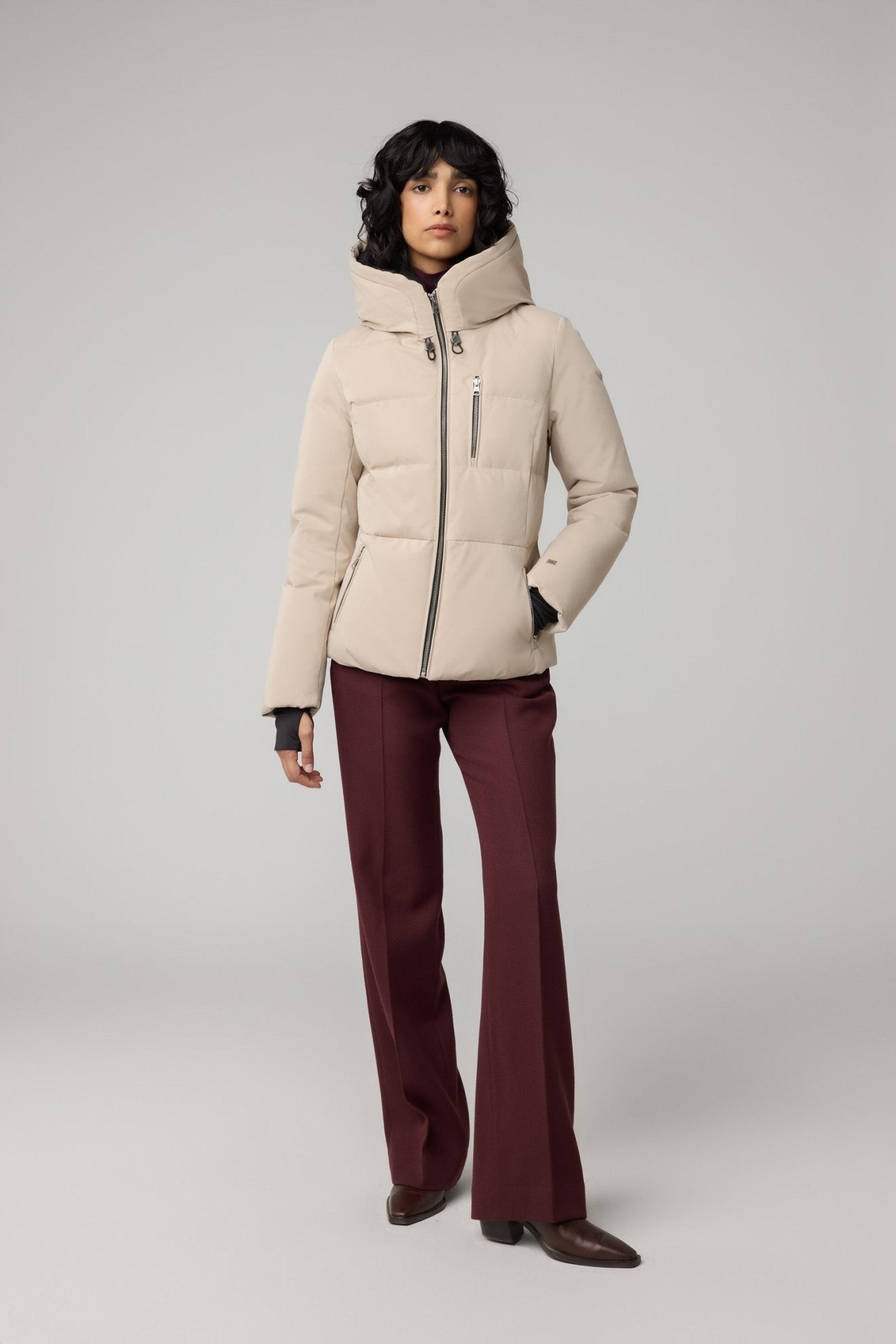 SOIA&KYO MARILOU - Slim - Fit Classic Down Coat With Hood - Boutique Bubbles