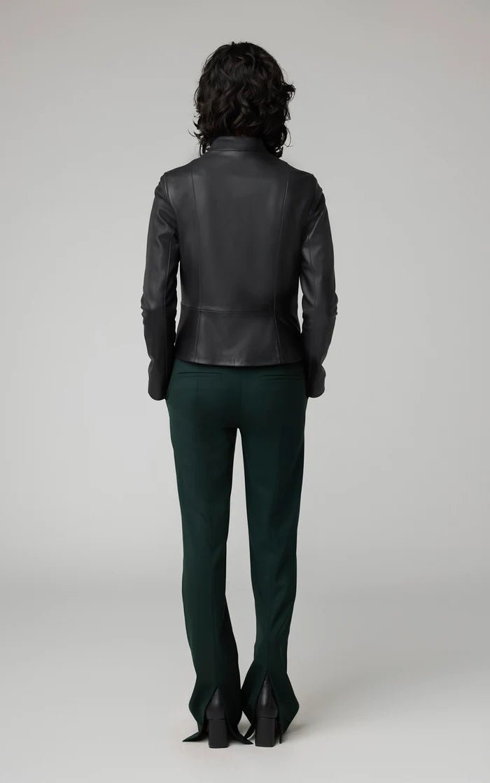 SOIA&KYO SASKIA - L - Slim - Fit Leather Jacket With Stand Collar - Boutique Bubbles