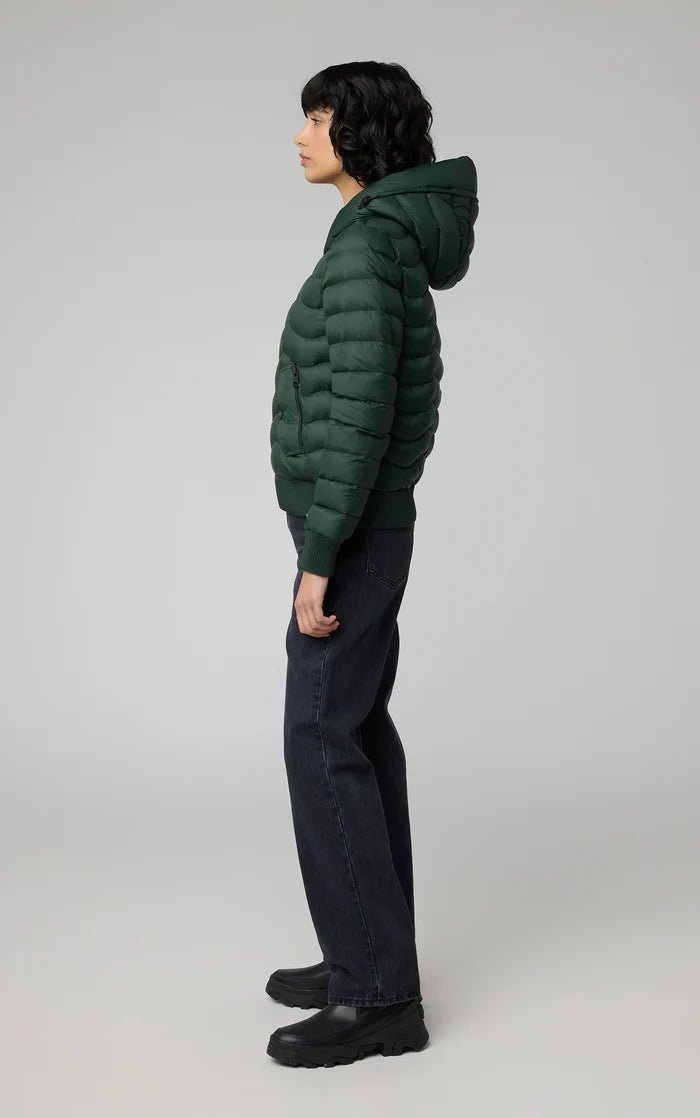 SOIA&KYO SENNA - V - Sustainable Lightweight Down Bomber With Hood - Boutique Bubbles