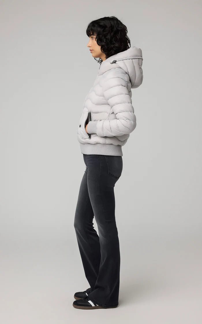 SOIA&KYO SENNA - V - Sustainable Lightweight Down Bomber With Hood - Boutique Bubbles