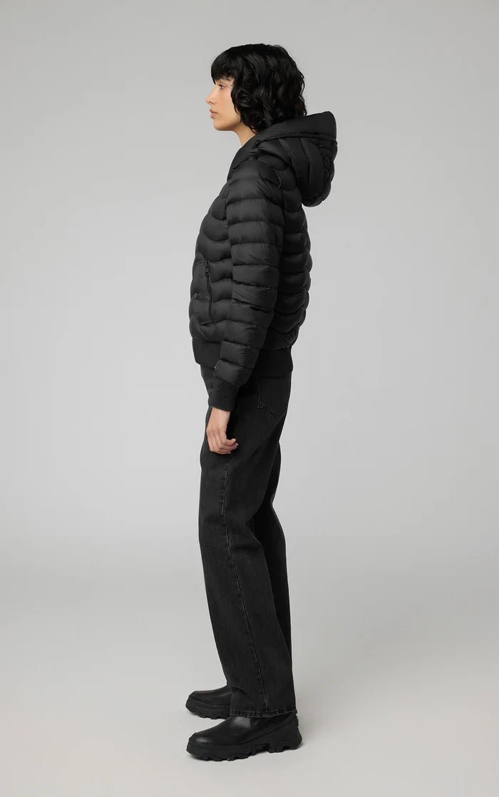 SOIA&KYO SENNA - V - Sustainable Lightweight Down Bomber With Hood - Boutique Bubbles