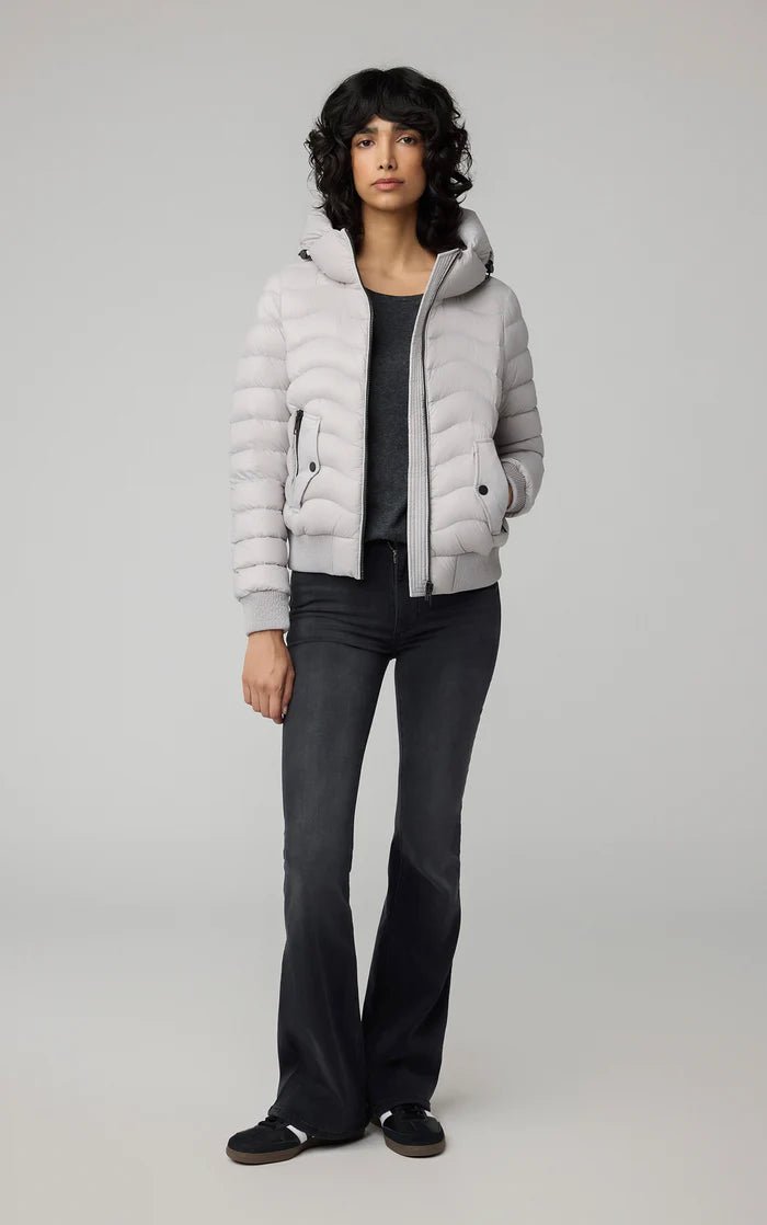 SOIA&KYO SENNA - V - Sustainable Lightweight Down Bomber With Hood - Boutique Bubbles