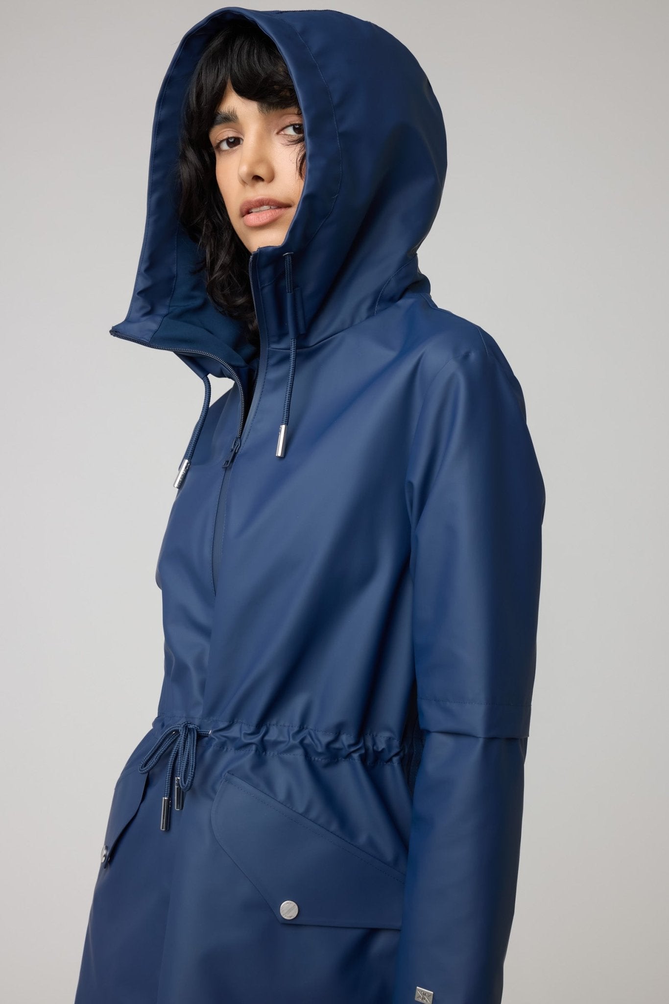 SOIA&KYO SOPHIE - Relaxed A - Line Raincoat With Hood - Boutique Bubbles