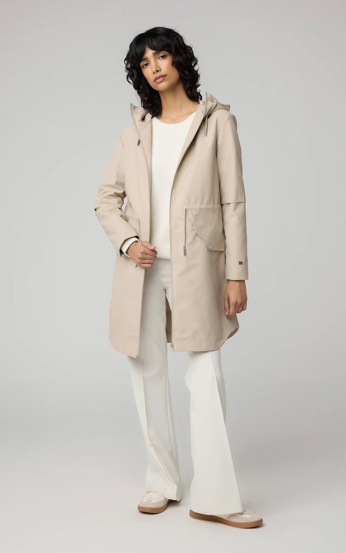 SOIA&KYO SOPHIE - Relaxed A - Line Raincoat With Hood - Boutique Bubbles