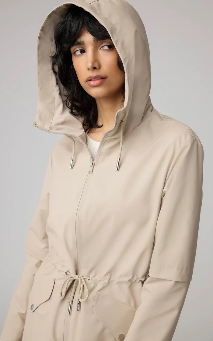 SOIA&KYO SOPHIE - Relaxed A - Line Raincoat With Hood - Boutique Bubbles