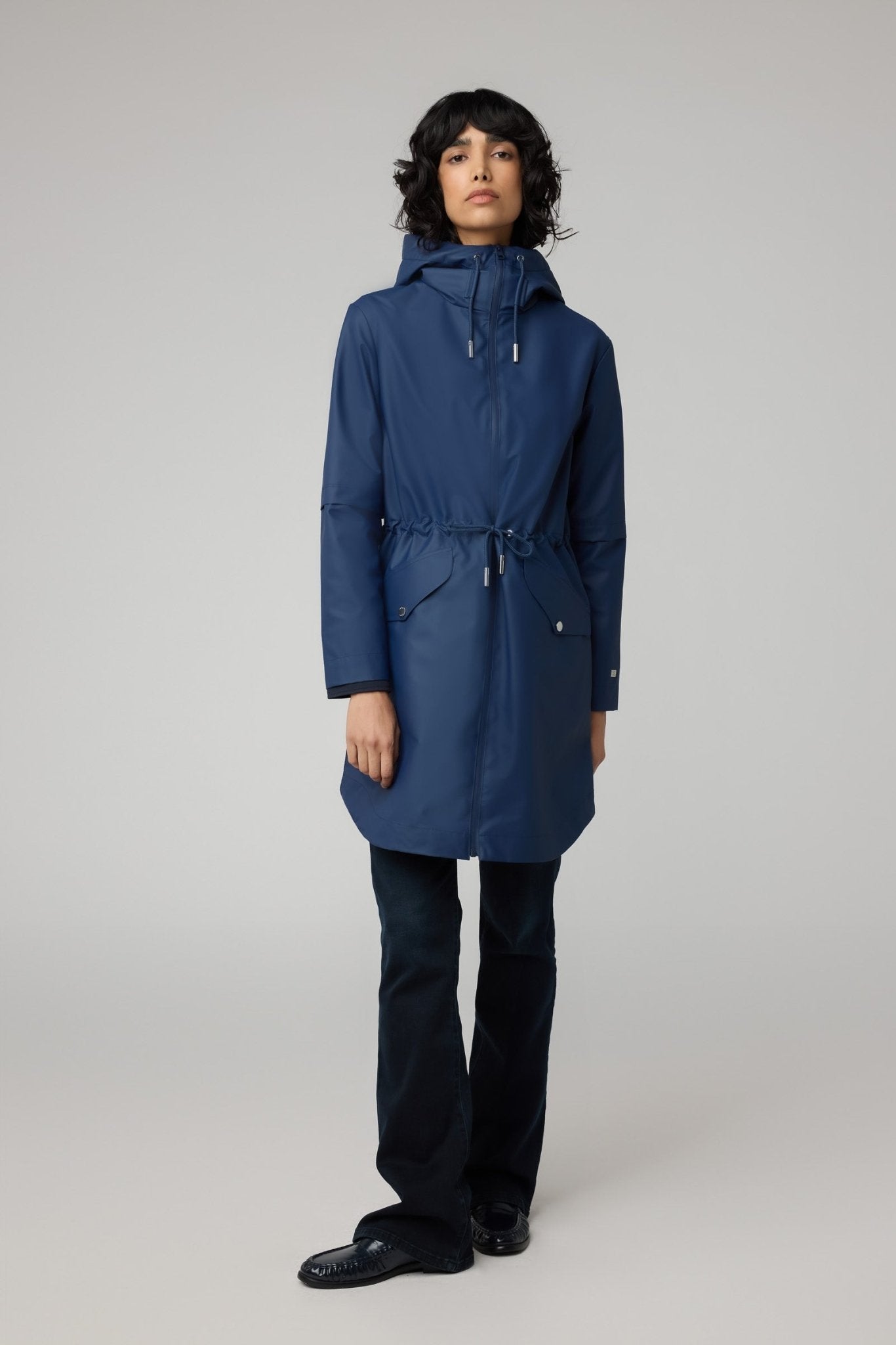 SOIA&KYO SOPHIE - Relaxed A - Line Raincoat With Hood - Boutique Bubbles