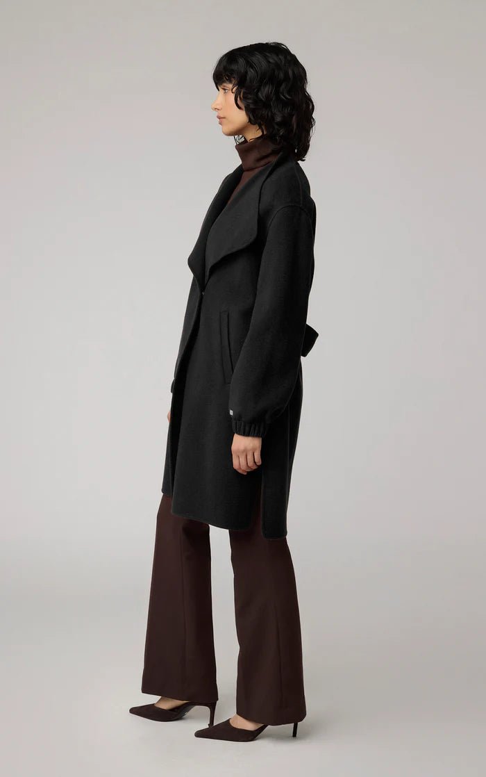 SOIA&KYO SUZIE - Relaxed - Fit Double Face Wool Martingale Coat - Boutique Bubbles