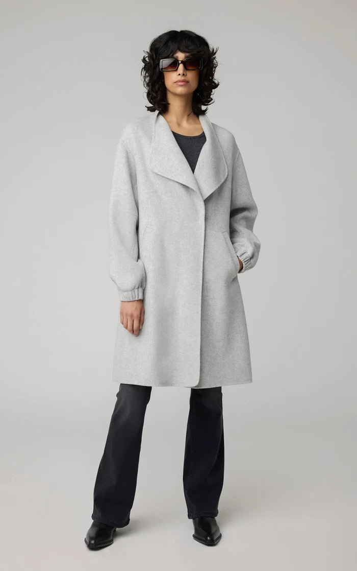 SOIA&KYO SUZIE - Relaxed - Fit Double Face Wool Martingale Coat - Boutique Bubbles