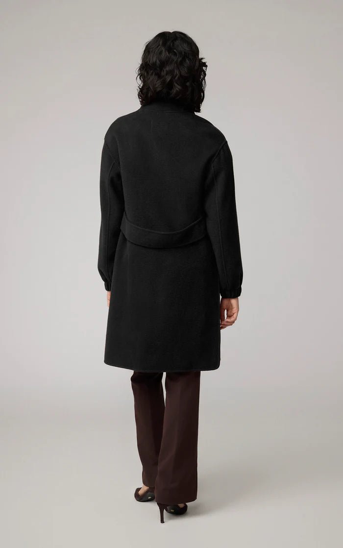 SOIA&KYO SUZIE - Relaxed - Fit Double Face Wool Martingale Coat - Boutique Bubbles