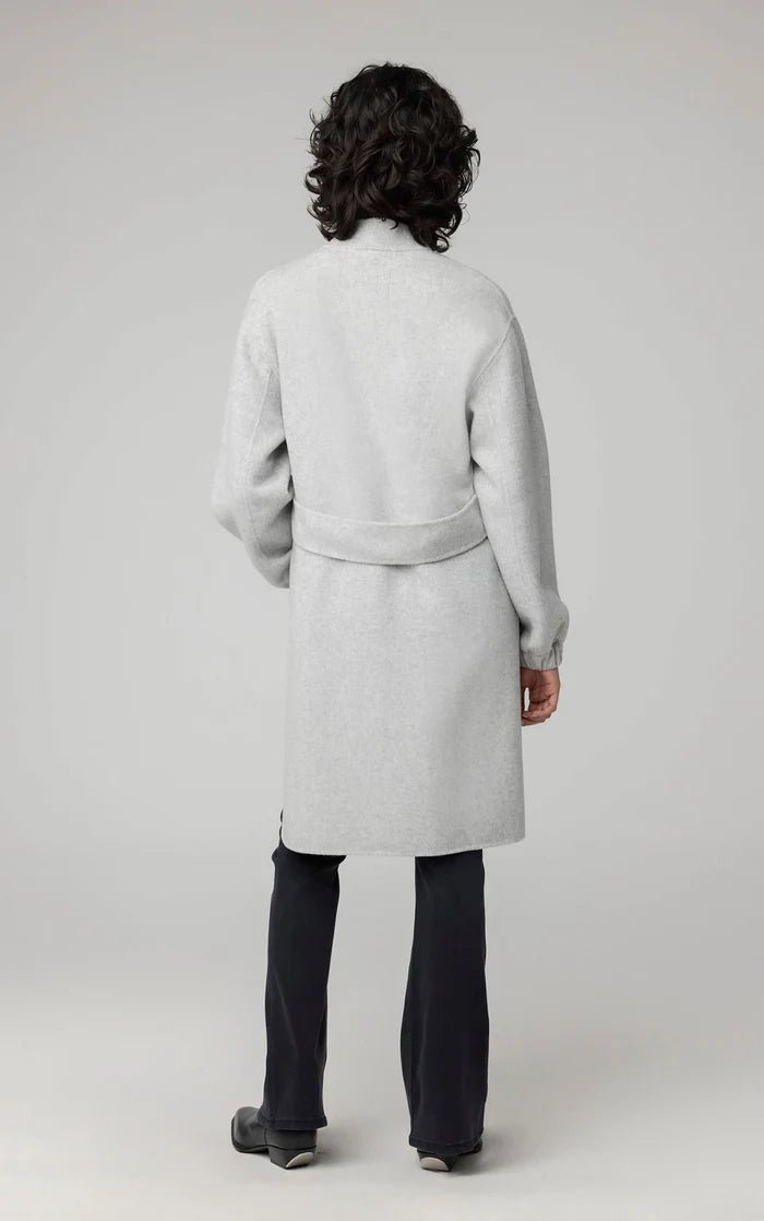 SOIA&KYO SUZIE - Relaxed - Fit Double Face Wool Martingale Coat - Boutique Bubbles