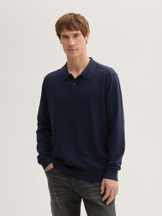 TOM TAILOR - Cosy Structured Knit Polo - 1043193 - Boutique Bubbles