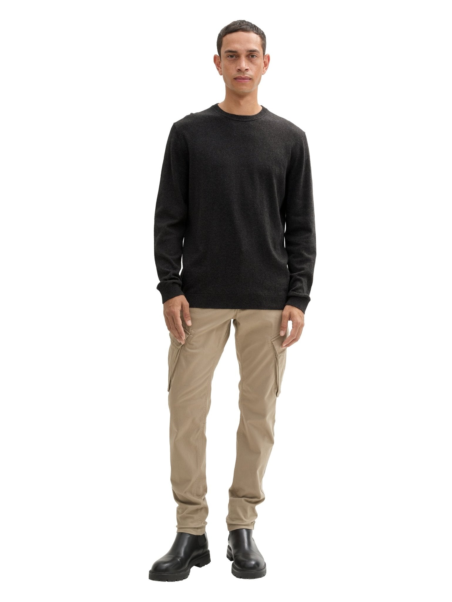 TOM TAILOR - Cotton Cashmere Crew Neck Knit - 1043266 - Boutique Bubbles