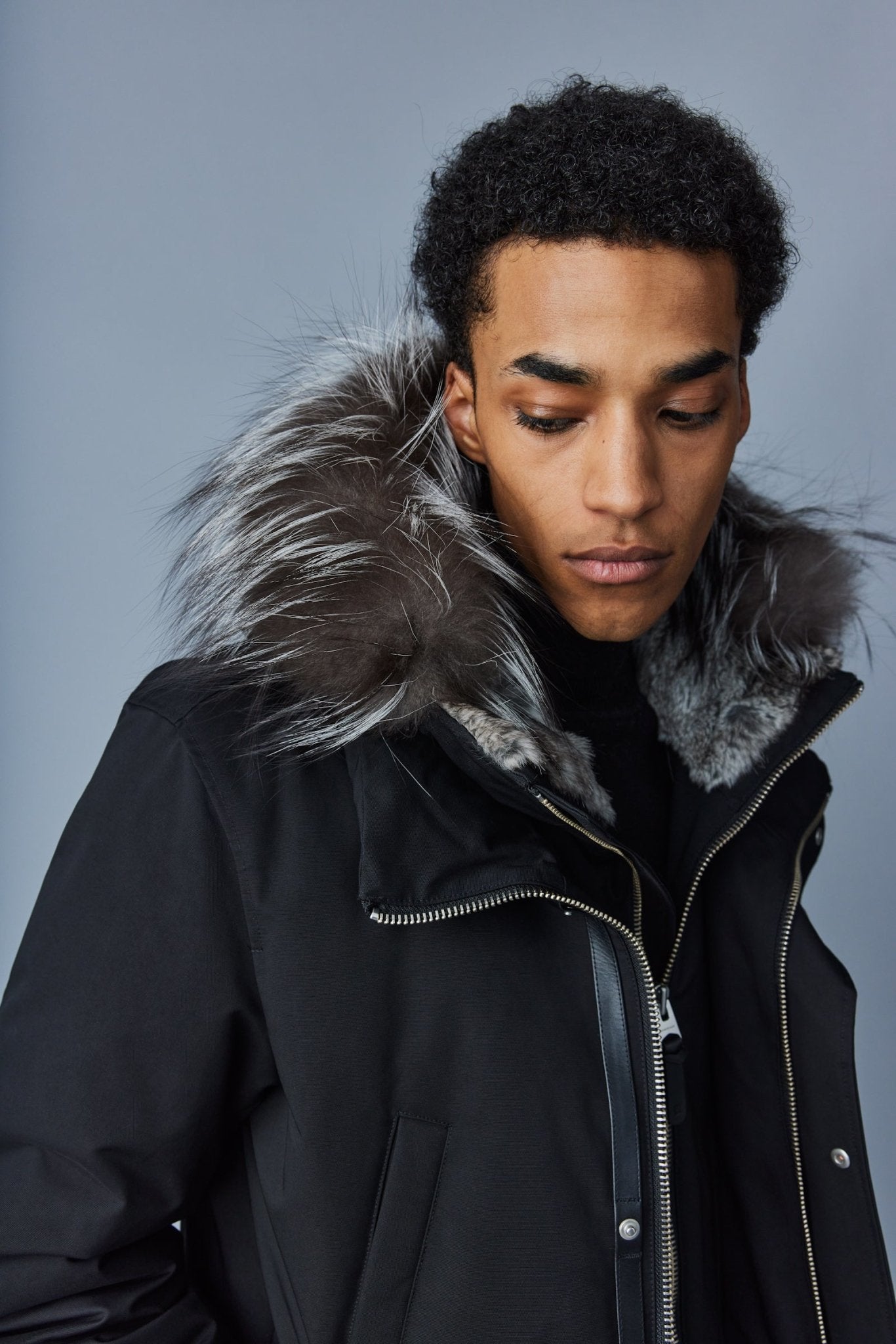 MACKAGE EDWARD-X hip length down winter parka with fur - Boutique Bubbles