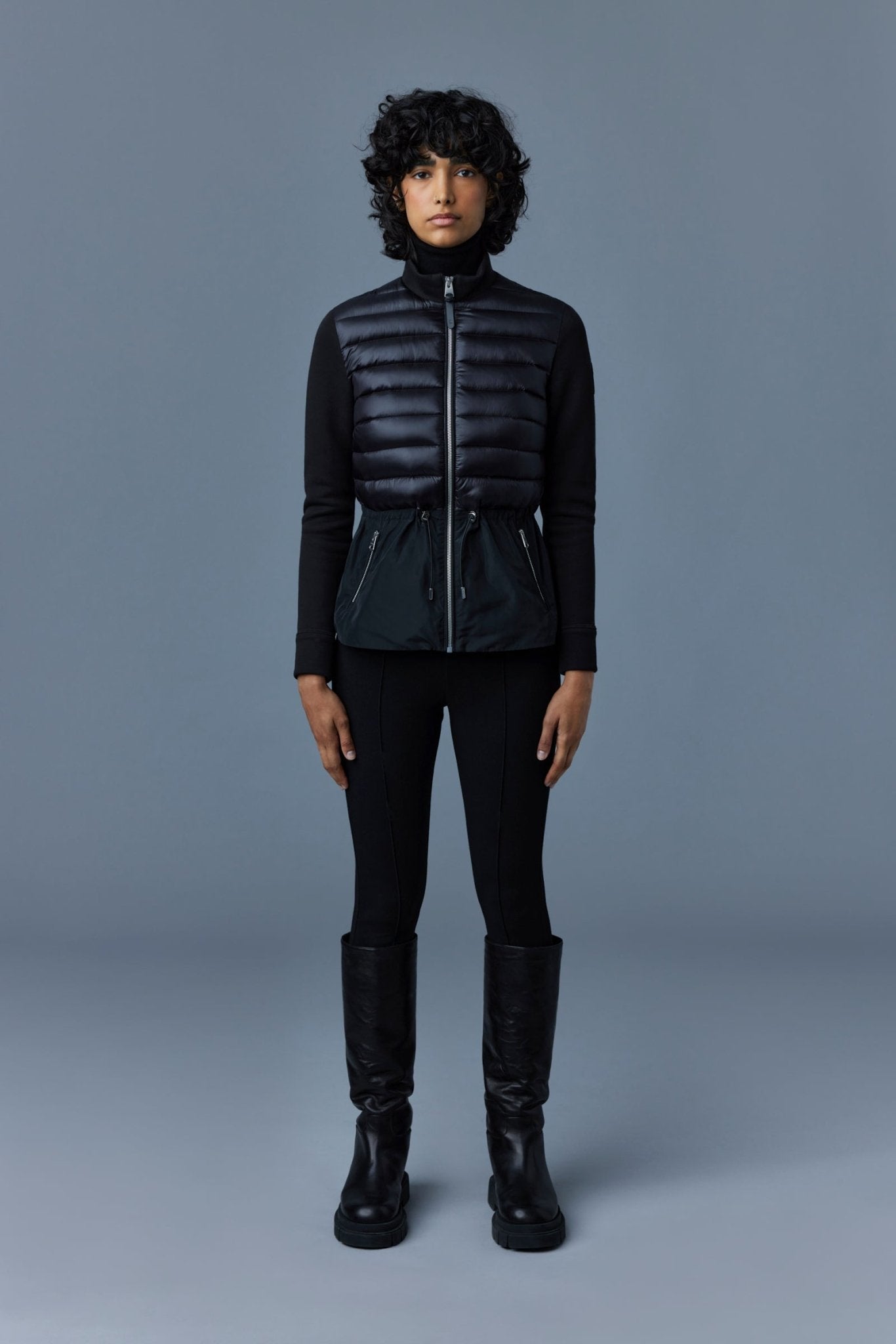 MACKAGE JOYCE-Z - hybrid jacket with peplum - Boutique Bubbles