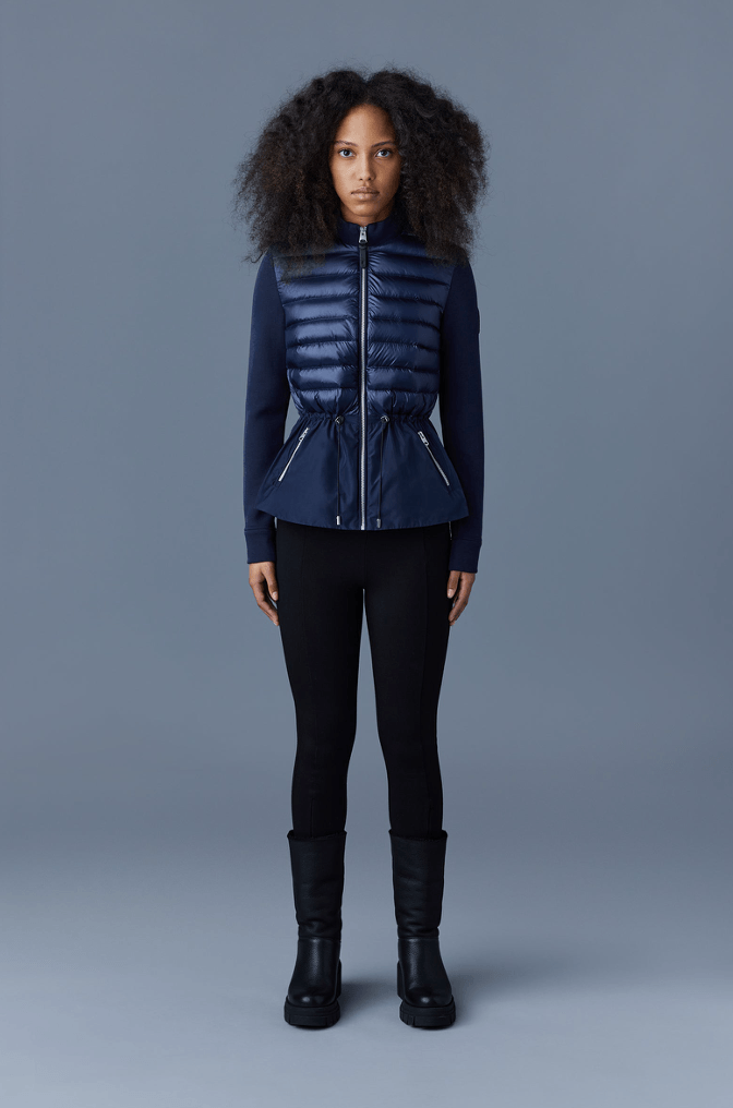 MACKAGE JOYCE-Z - hybrid jacket with peplum - Boutique Bubbles