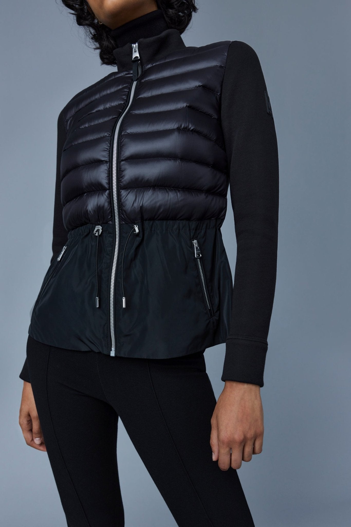 MACKAGE JOYCE-Z - hybrid jacket with peplum - Boutique Bubbles