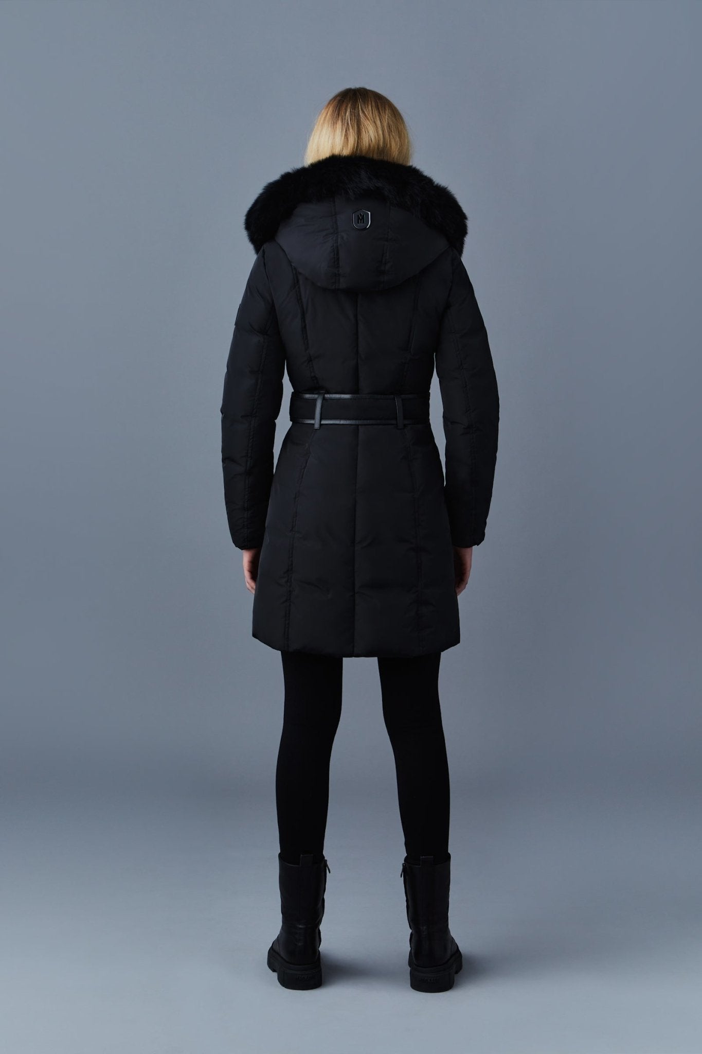 MACKAGE KAY-BX-down-coat-with-blue-fox-fur-signature-mackage-collar - Boutique Bubbles