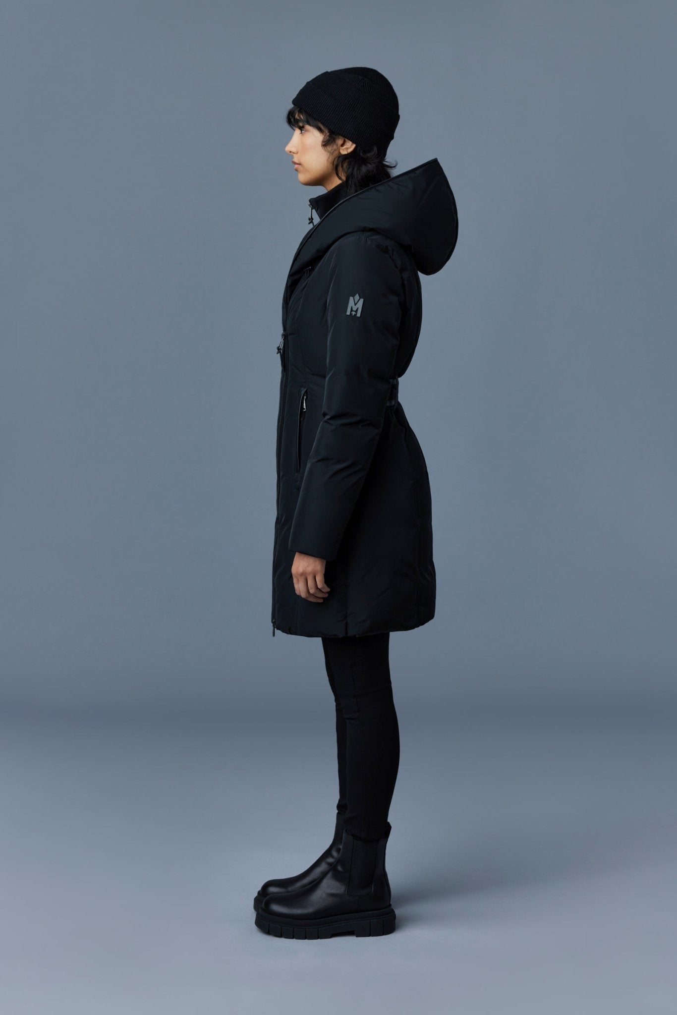 MACKAGE KAY-NFR -down coat with signature collar (with logo on the left sleeve) - Boutique Bubbles