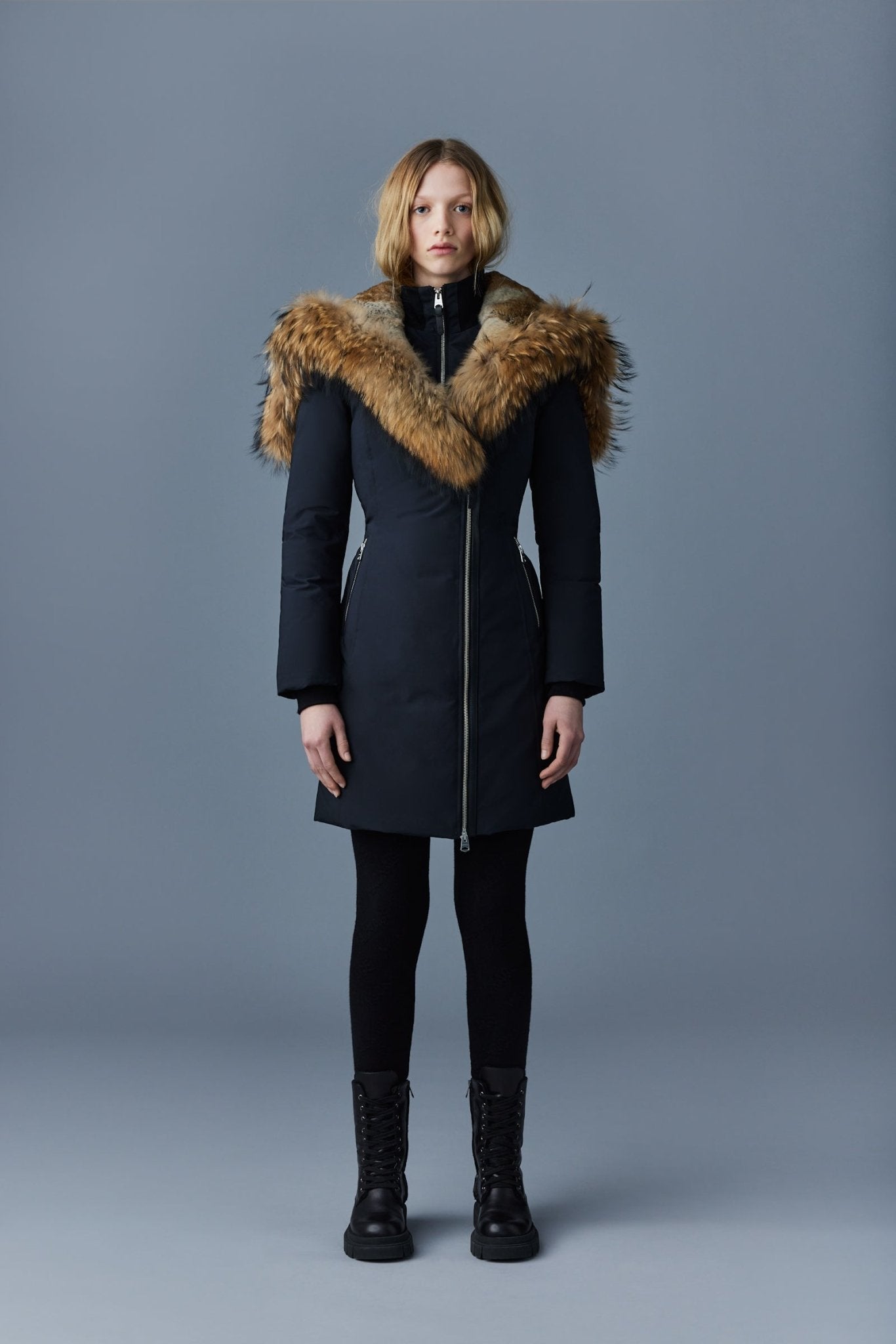 MACKAGE TRISH-F - down coat with natural fur Signature Mackage Collar - Boutique Bubbles