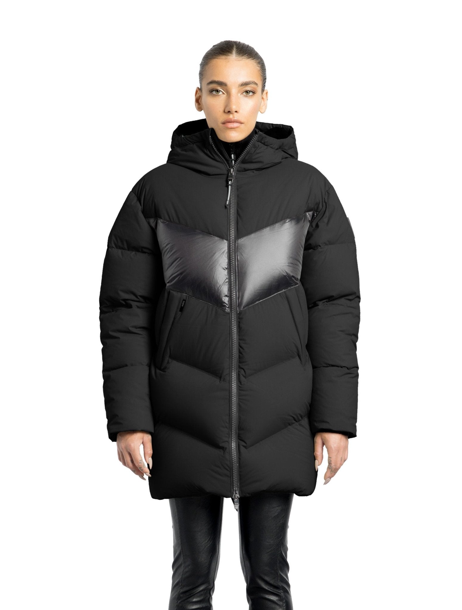 NOBIS ISLA - Women's Chevron Quilted Puffer Jacket - Boutique Bubbles