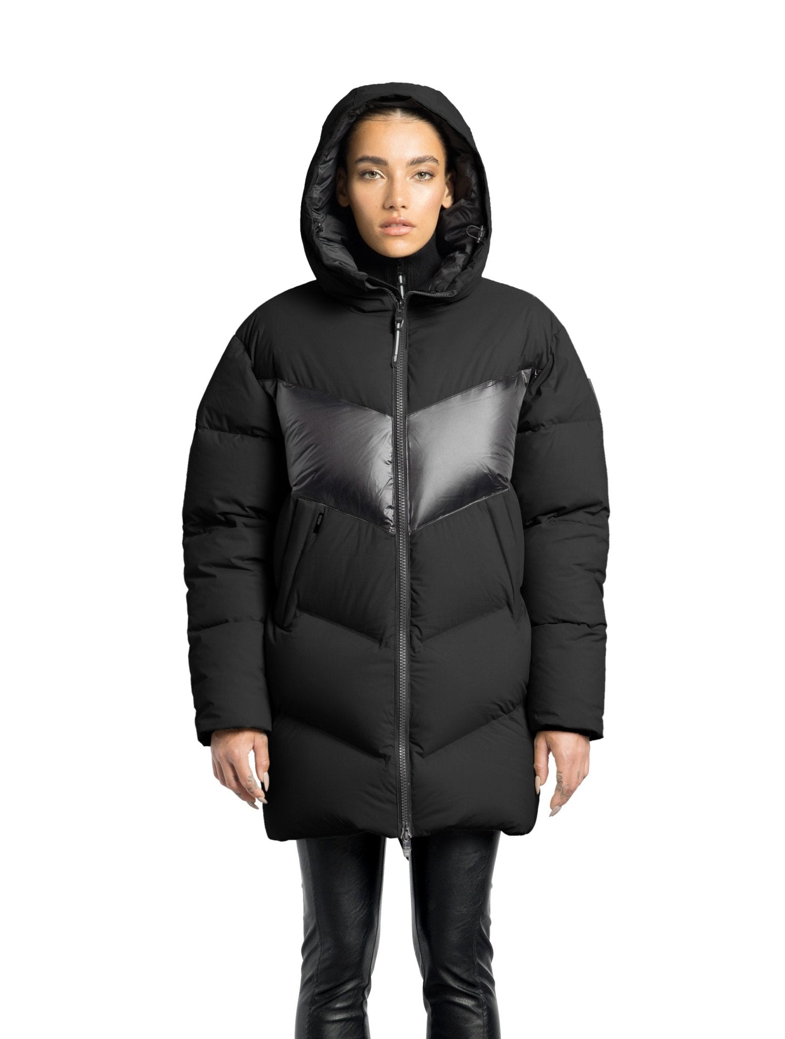 NOBIS ISLA - Women's Chevron Quilted Puffer Jacket - Boutique Bubbles